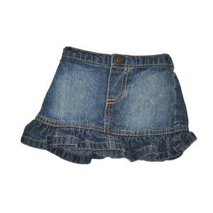 Circo Ruffle Hem Denim Skirt Newborn